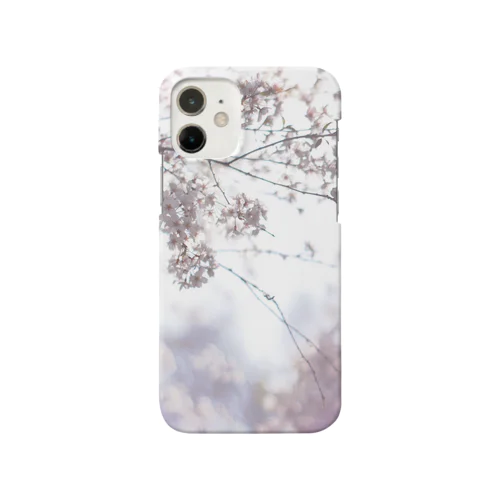 水彩画みたいなゆれる桜と春の陽 Smartphone Case