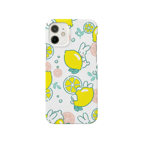 うさぎとレモン（クリア） Smartphone Case