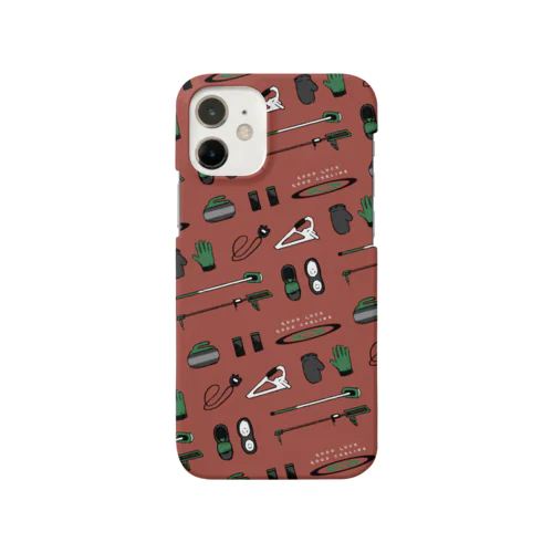 カーリングな道具（赤） Smartphone Case