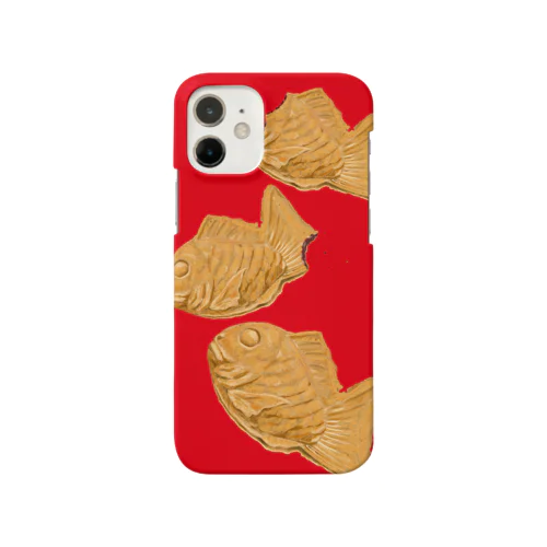 お父ちゃんたい焼き3匹レッド Smartphone Case