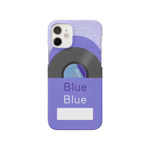 推し色★Blue レコード Smartphone Case