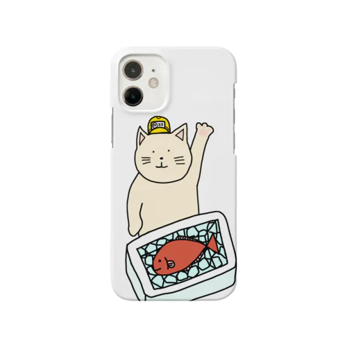 魚市場ねこ スマホケース