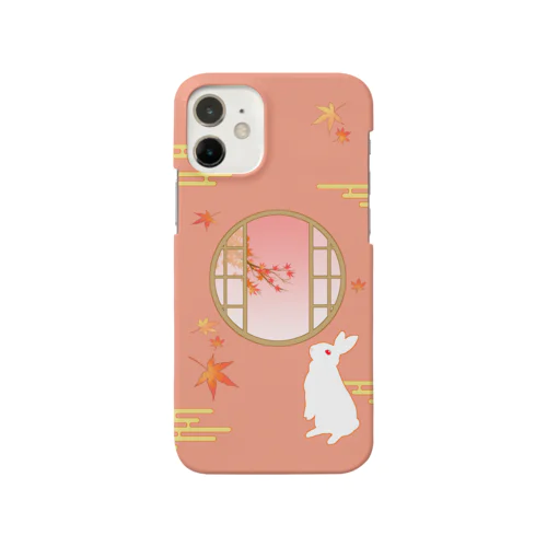 窓辺のうさぎ 秋 iPhone Smartphone Case