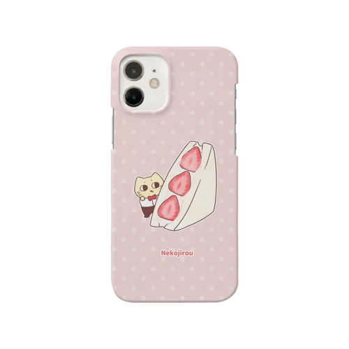 巨大いちごサンドとねこじろう Smartphone Case