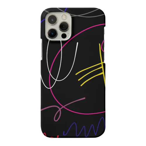 /// ラフガキ /// ブラック Smartphone Case