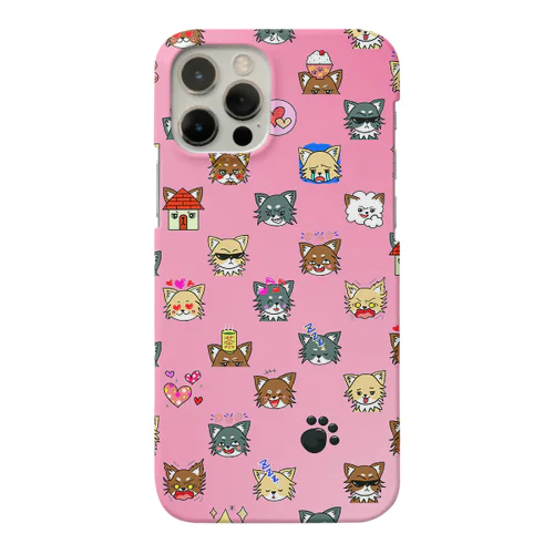 荒ぶるチワワ　ピンク Smartphone Case