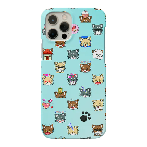 荒ぶるチワワ　ライトブルー Smartphone Case