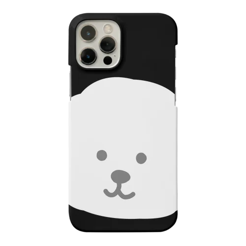 【COLOM.コロ。】ビションフリーゼ.ブラック.シンプルおしゃれ.かわいい. Smartphone Case