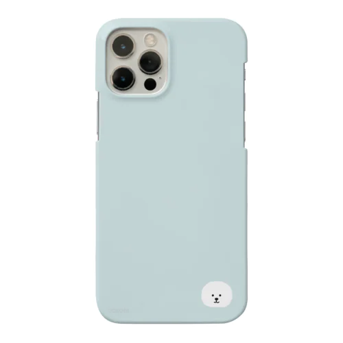 ビションフリーゼ.ミントブルー.ワンポイント.iPhoneケース Smartphone Case