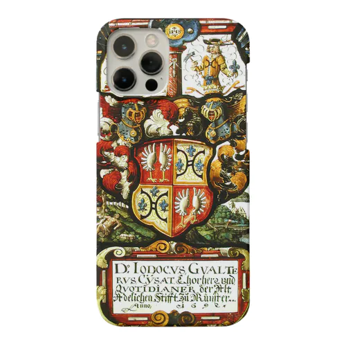 Armorial panel - スイスのステンドグラス - スマホケース