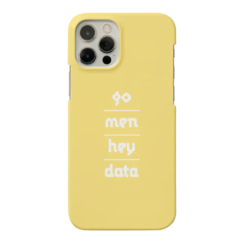 ごめん屁でた（おなら色ロゴ） iPhone Smartphone Case