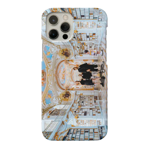 図書館、お城、男性、女性、子供、ピンク、義手、義足、障害、絵画 Smartphone Case