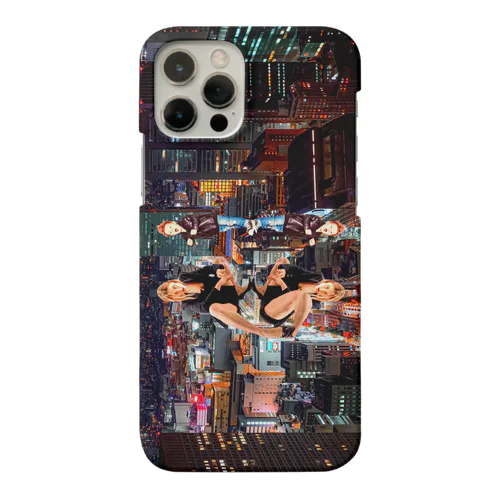 夜景、夜、街、東京、女性、パンク、ロック、子供、日本 Smartphone Case