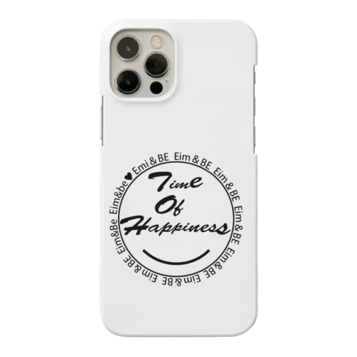 Time of happiness (ブラックロゴ) Smartphone Case