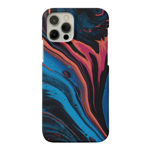 絵の具ペイント iPhoneケース黒青赤 Smartphone Case