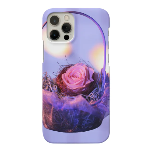 iPhone 12 Pro Max Smartphone Case Preserved Flower in a Basket Design Smartphone Case