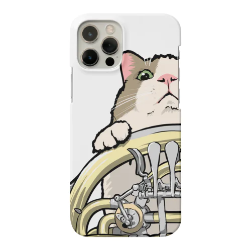 ホルンからのぞくネコ Smartphone Case