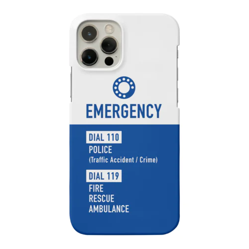  EMERGENCY DIAL (ブルー） Smartphone Case