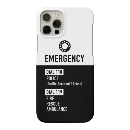 EMERGENCY DIAL (ブラック） Smartphone Case