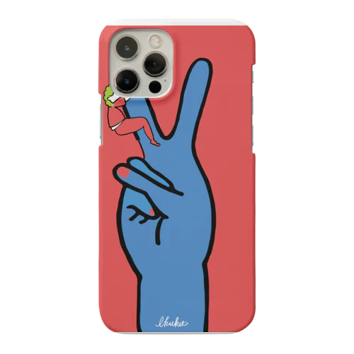 ピースにしがみつくアフロくん Smartphone Case