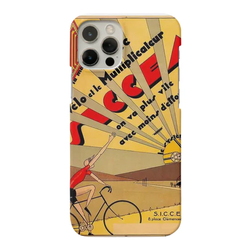 フランス・ポー アールデコ　レトロ自転車 Smartphone Case