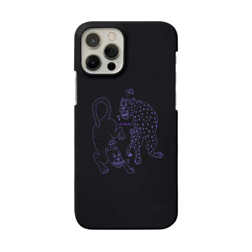 HOTDOGvsHAMBURGER ブラック×パープル Smartphone Case