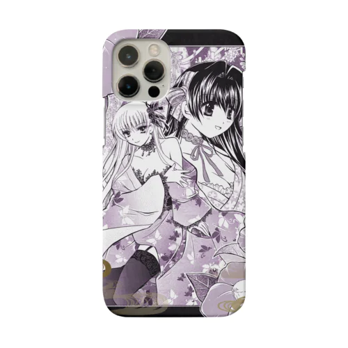 和椿／Japanese Kimono Girls Smartphone Case