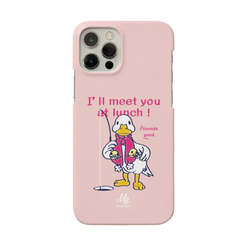 あひるのおひるさんのサカナ釣り ピンク Smartphone Case