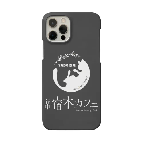 宿木スマホケース〈ダークグレーxロゴ〉 Smartphone Case