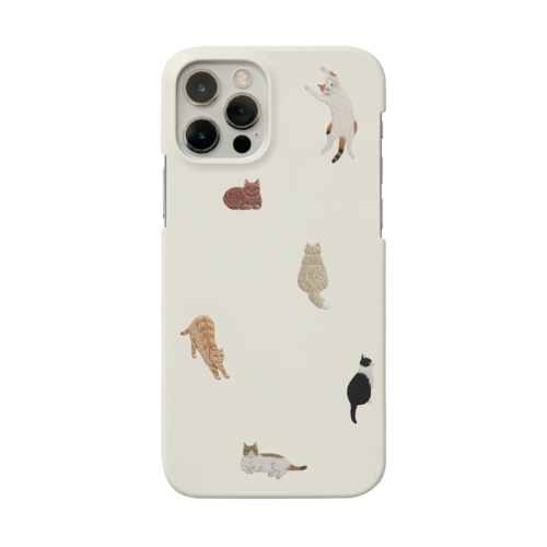 猫刺繍 Smartphone Case