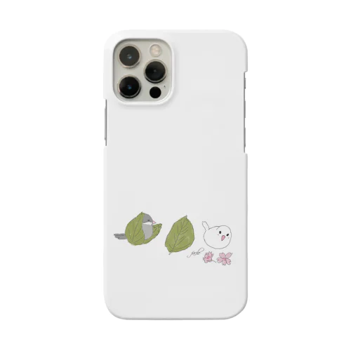 スマホケース　文鳥　桜餅 Smartphone Case