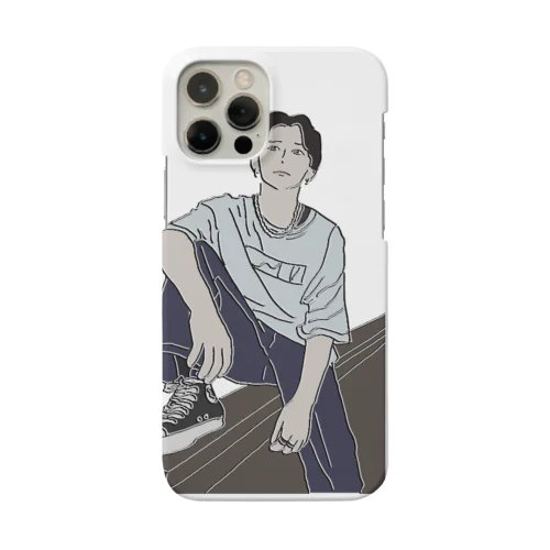 スケボーやってそうな男の子 Smartphone Case