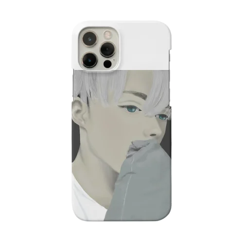 外国の白髪の男の子 Smartphone Case