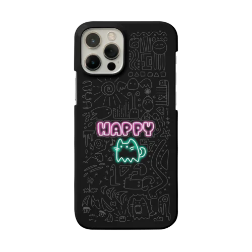 HAPPY CAT ※iPhone11~12用 スマホケース