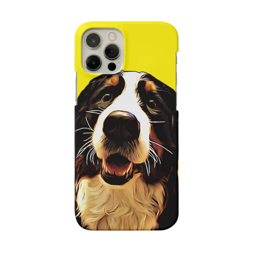 バーニーズマウンテンドッグ／Bernese Mountain Dog／イエロー／yellow／001-03／スマホケース Smartphone Case