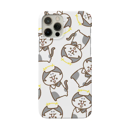 お悟り猫にゃーもん 総柄 Smartphone Case