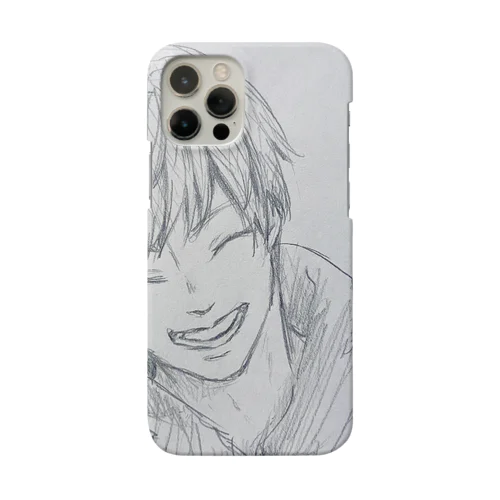 スマイルモノクロ Smartphone Case