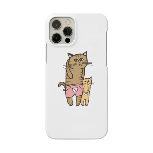 「ネコチャン」 キジトラ 親子 Smartphone Case