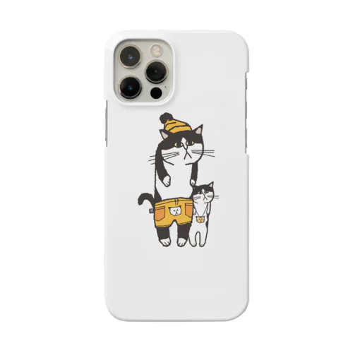 「ネコチャン」 シロクロ 親子 Smartphone Case