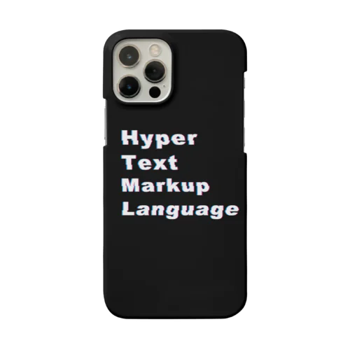 Hyper Text Markup Language(#000000 グリッチ) スマホケース