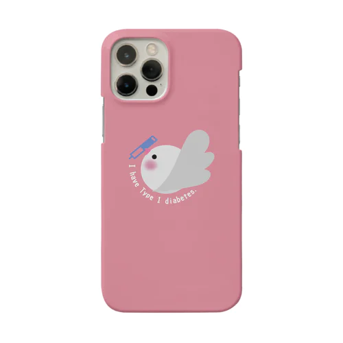 1型糖尿病文鳥デザインロゴマーク Ver.ピンク Smartphone Case