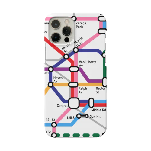 路線図（Metro風） スマホケース