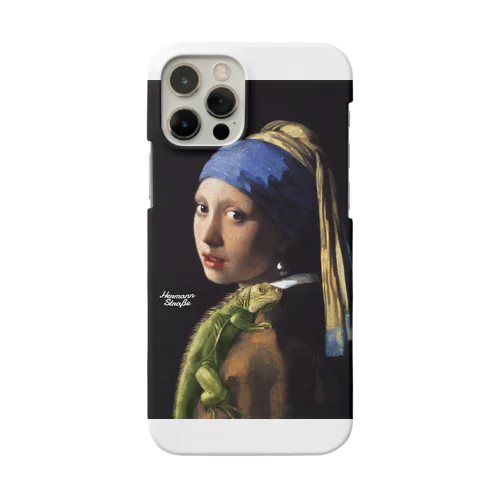 フェルメールとグリーンイグアナ Smartphone Case