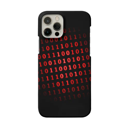 Binary Number phone case Red スマホケース