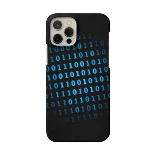 Binary Number phone case Blue スマホケース