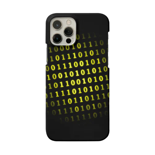 Binary Number phone case Yellow スマホケース