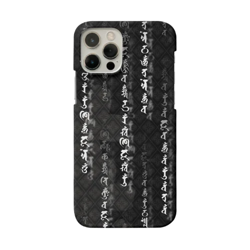 悉曇雨 スマホケース 黒 Smartphone Case