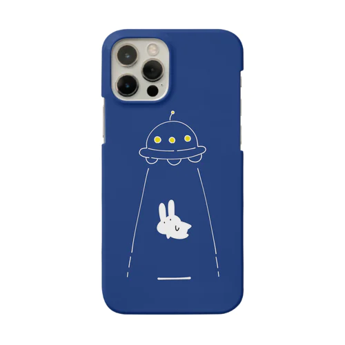 UFOにつれてかれるうさぎ/青 Smartphone Case