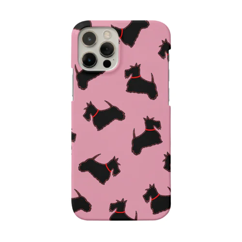 スコッチテリア【シルエット】ピンク Smartphone Case