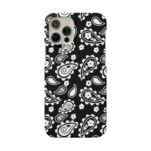 ３個限定!! ペイズリーdeケース(黒) Smartphone Case